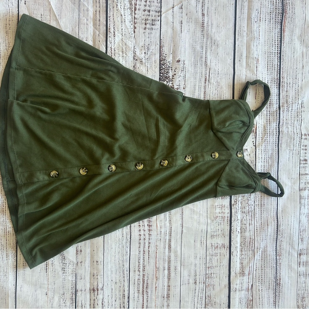 No Boundaries Olive Ribbed Top